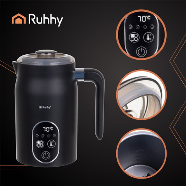 Ruhhy Ηλεκτρική Συσκευή για Αφρόγαλο με LED Οθόνη, 21 x 15 x 10 cm ...