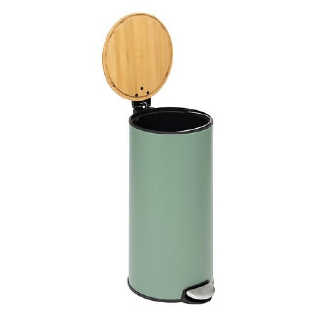 Ατσάλινος Κάδος Απορριμμάτων με Πεντάλ 30L 37,7 x 29,2 x 59,5 cm Πρ...