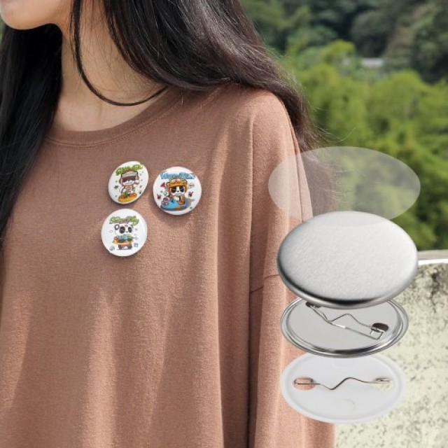 Σετ Υλικών για Κατασκευή Κουμπιών 32mm VEVOR (500 τεμ.)  XZGSLH32MM50024OYV0