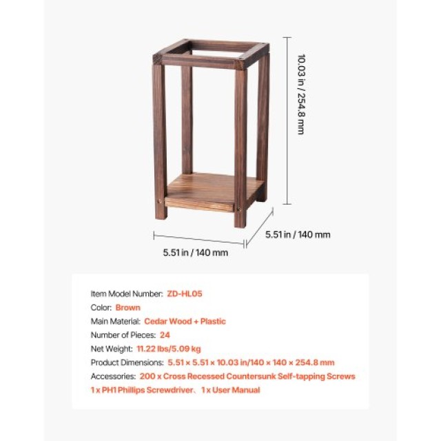 VEVOR Σετ 24 Ξύλινων Φαναριών Γάμου VEVOR, 140 x 140 x 254.8 mm, Κα... VEVOR Σετ 24 Ξύλινων Φαναριών Γάμου VEVOR, 140 x 140 x 254.8 mm, Κα...