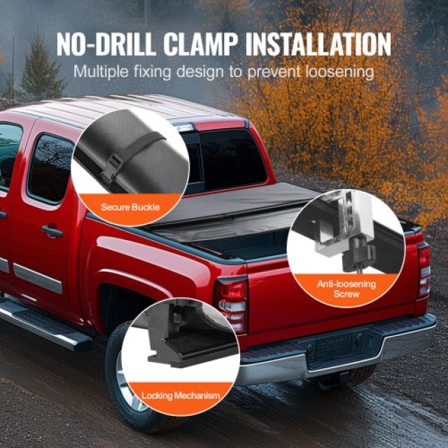 Κάλυμμα Καρότσας VEVOR για Chevy Silverado/GMC Sierra 1500 (2014-2024), Μαλακό PVC, Ρολό Κάλυμμα  JQSKCHBXGJQSXY6WBV0