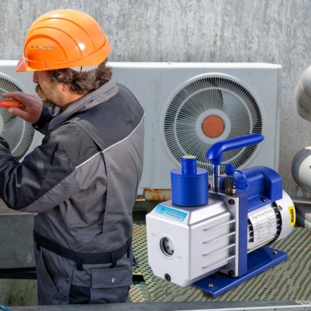 VEVOR Αντλία Κενού 4.8CFM HVAC Ψύξη R22 R134A R410A 4 Σωλήνες Μανόμετρο  4.8CFM1/3HPZKB3F1V2