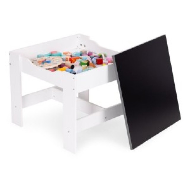 ECOTOYS Σετ παιδικών επίπλων τραπεζάκι + 2 καρέκλες πίνακας κιμωλία...