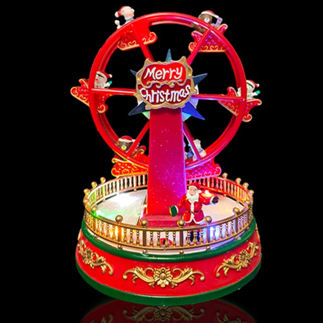 BAKAJI Χριστουγεννιάτικο Καρουζέλ Ρόδα Λούνα Παρκ Διακοσμητικό με Μ... BAKAJI Χριστουγεννιάτικο Καρουζέλ Ρόδα Λούνα Παρκ Διακοσμητικό με Μ...