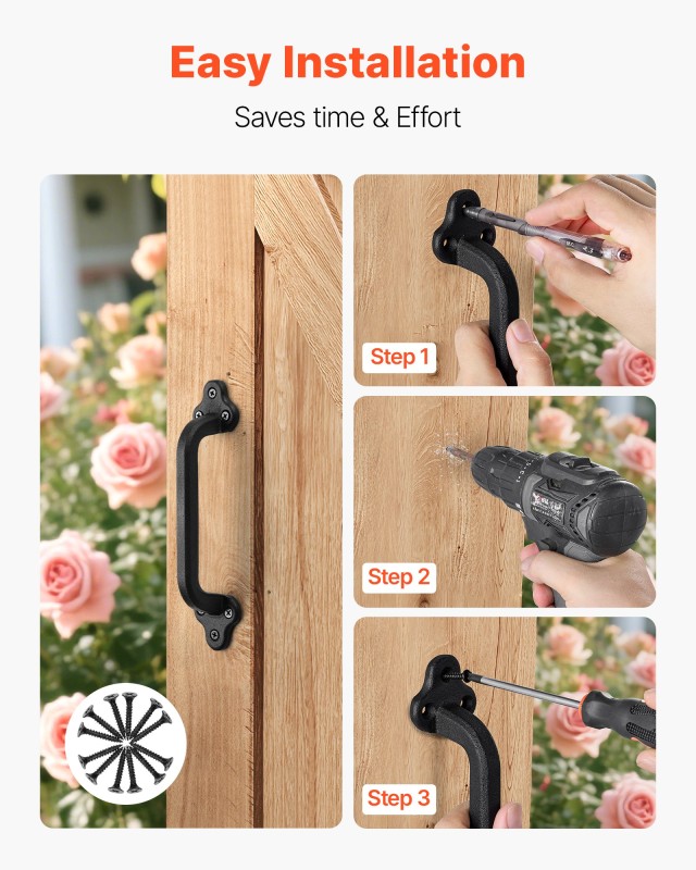 VEVOR Λαβές Πόρτας Αχυρώνα 2 τεμ 23 εκ Ανθεκτικές για Κήπο ή Αποθήκ... VEVOR Λαβές Πόρτας Αχυρώνα 2 τεμ 23 εκ Ανθεκτικές για Κήπο ή Αποθήκ...