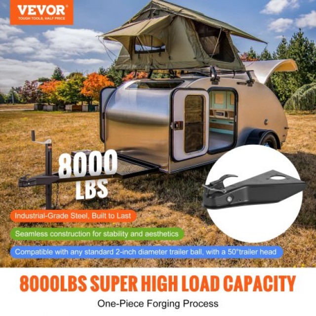Σύνδεσμος Τρέιλερ VEVOR A-Frame, 2 Μπάλα, 8000 lbs, Βαρέως Τύπου, Μαύρη Επίστρωση  AXTCOHQCY200FDO9IV0