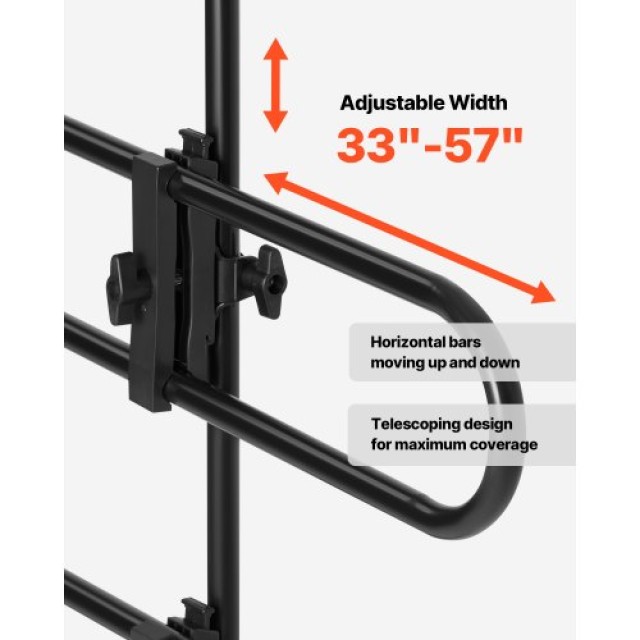 VEVOR Ρυθμιζόμενο Μεταλλικό Διαχωριστικό Αυτοκινήτου για Κατοικίδια...