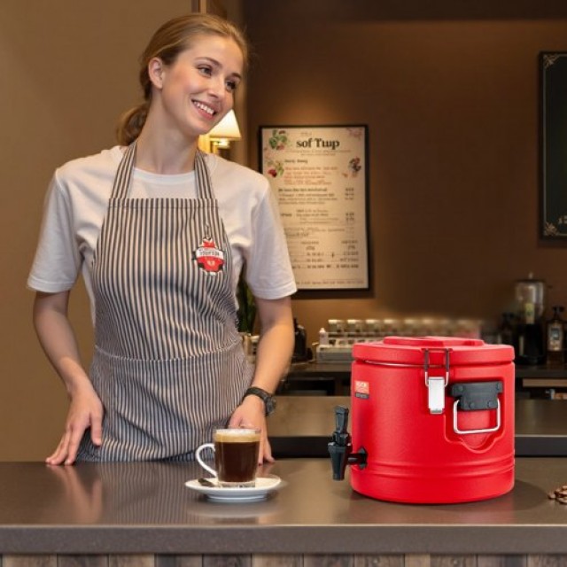 VEVOR Μονωμένος Διανομέας Ποτών 2.2 Gal/8L για Καυτά και Κρύα Ροφήμ...