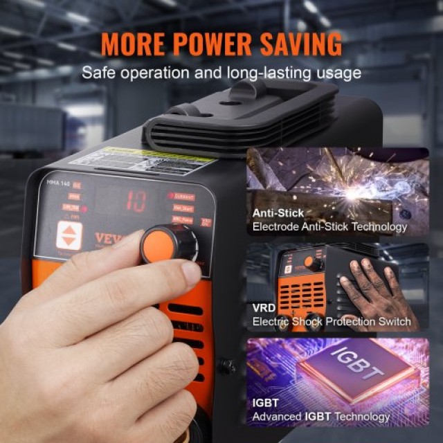VEVOR  Ηλεκτροκόλληση ARC 220V 100A Stick/Lift TIG 2-σε-1 με Hot St...