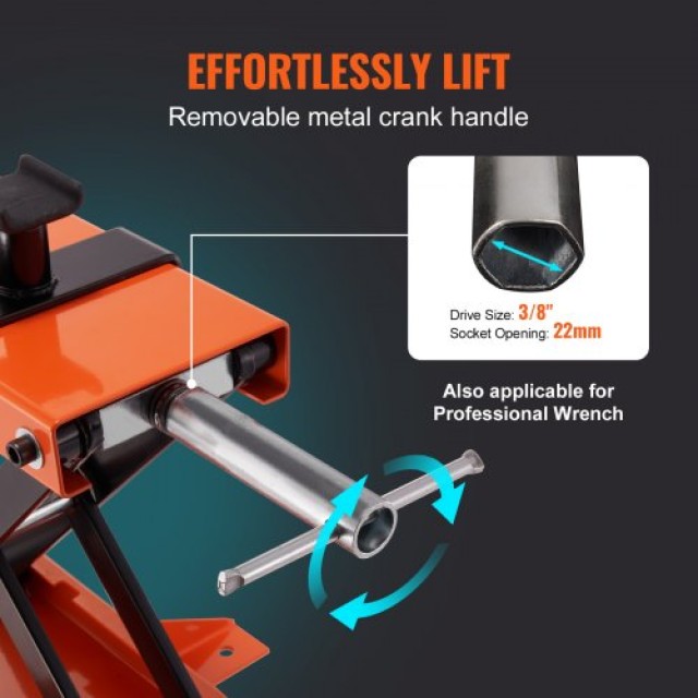 VEVOR Ανυψωτικό Μοτοσυκλέτας 1100 Lb με Σέλα για ATV & Dirt Bike  M...