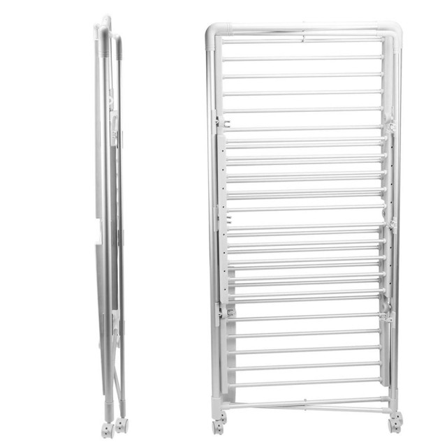 BAKAJI  Ηλεκτρική Πτυσσόμενη Απλώστρα Ρούχων Πύργος 300W Στεγνωτήρι...