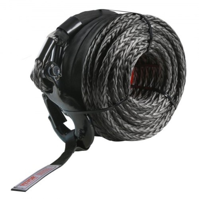 Συνθετικό Σχοινί Βίντσι VEVOR 1/2 x 92 32,000 lbs με Προστατευτικό Κάλυμμα + Γάντζο + Ιμάντα, Κατάλληλο για SUV, Οχήματα Εκτός Δρόμου, Φορτηγά  HCJPSJYX12IN5PYEKV0