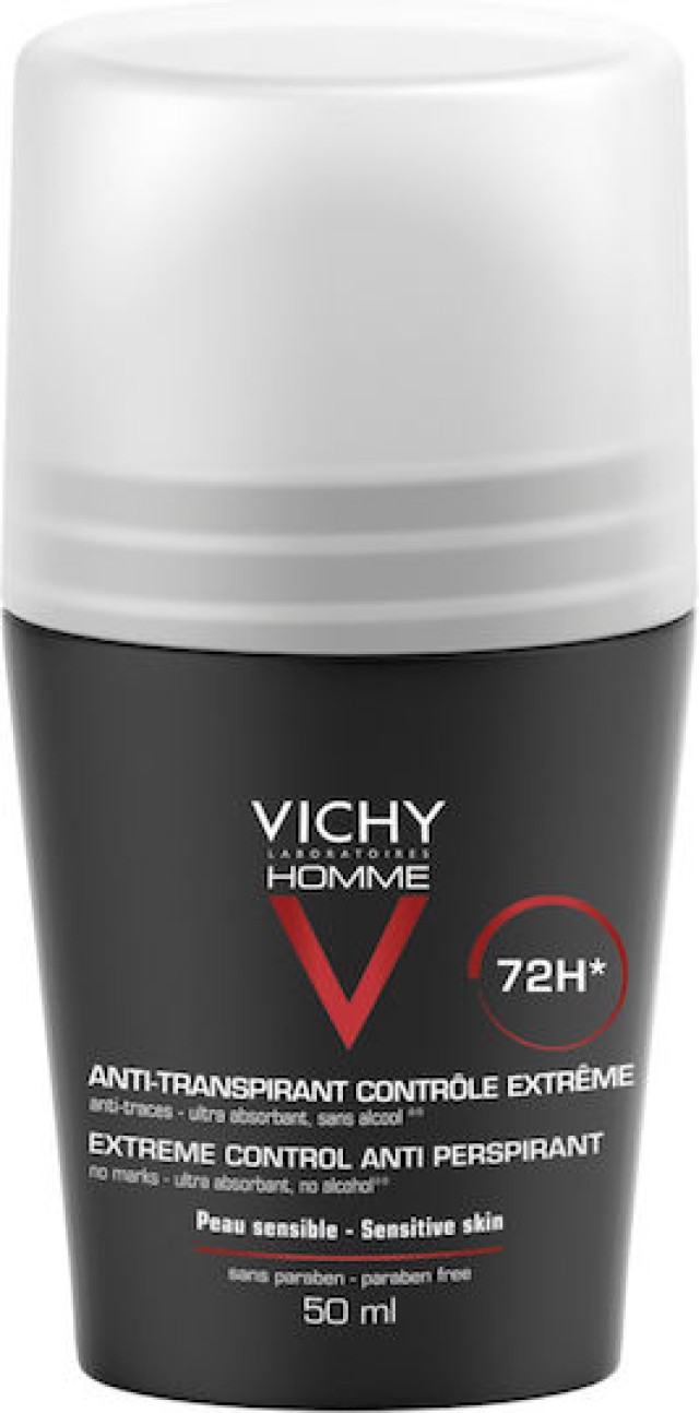 Vichy Ανδρικό Αποσμητικό Roll-On με Αντιιδρωτική Δράση 72 Ωρών 3337... Vichy Ανδρικό Αποσμητικό Roll-On με Αντιιδρωτική Δράση 72 Ωρών 3337...