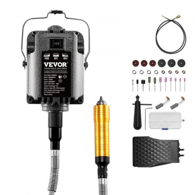 VEVOR Ευέλικτος Τροχός 1200W με Πεντάλ & 31 Αξεσουάρ DDDMJ1200WYXIFWS1V2