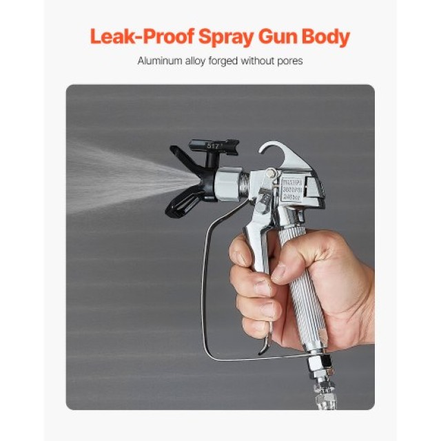 VEVOR Πιστόλι Βαφής Χωρίς Αέρα 3600PSI Υψηλής Πίεσης με Μύτη 517 GYWQPTJRGJPJNLZF8V0
