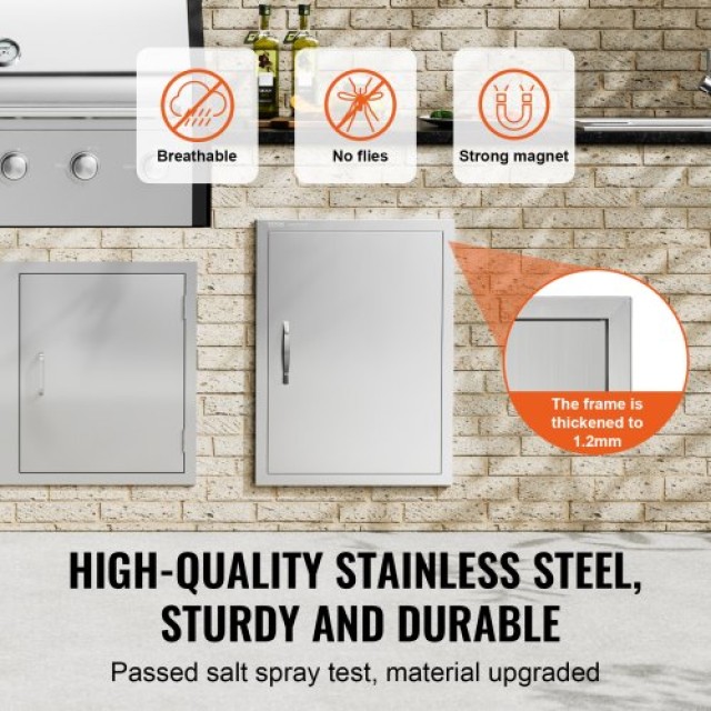 Πόρτα BBQ VEVOR 508x686mm Ανοξείδωτη για Εξωτερική Κουζίνα  DMMBSCJ...