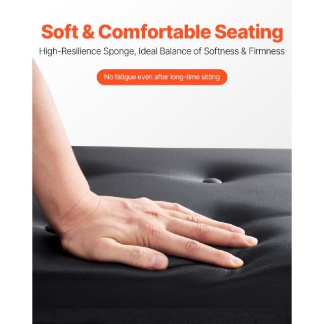 VEVOR Πιάνο Πάγκος Πληκτρολογίου Αποθήκευση Μαξιλαρωμένο Κάθισμα Ξύ...