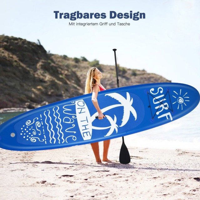 Costway  Φουσκωτή Σανίδα Stand Up Paddle (SUP) για Αξέχαστες Στιγμές στο Νερό SP37090-L