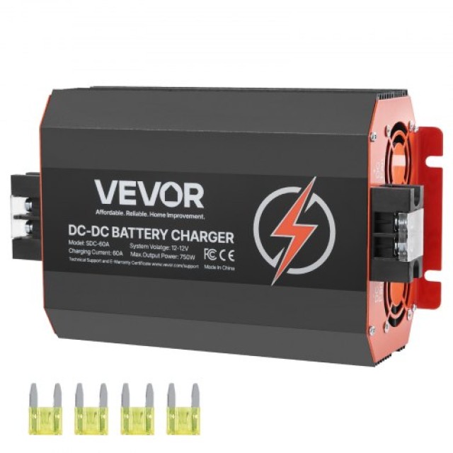 VEVOR Φορτιστής Μπαταρίας 12V 60A 750W για Μολύβδου-Οξέος Λιθίου AG...