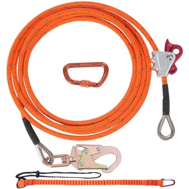 VEVOR Σύστημα Ασφαλίστρας με Ατσάλινο Πυρήνα 12.7mm, 16ft για Δενδρ...