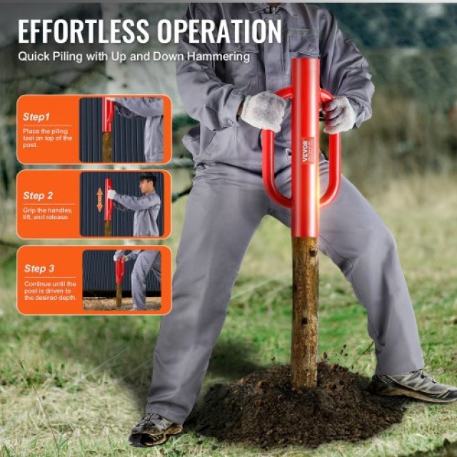 VEVOR Οδηγός Στύλων με Λαβές 10.4 εκ. Διάμετρος  WLDZQ4INCH22S38CQV0 VEVOR Οδηγός Στύλων με Λαβές 10.4 εκ. Διάμετρος  WLDZQ4INCH22S38CQV0