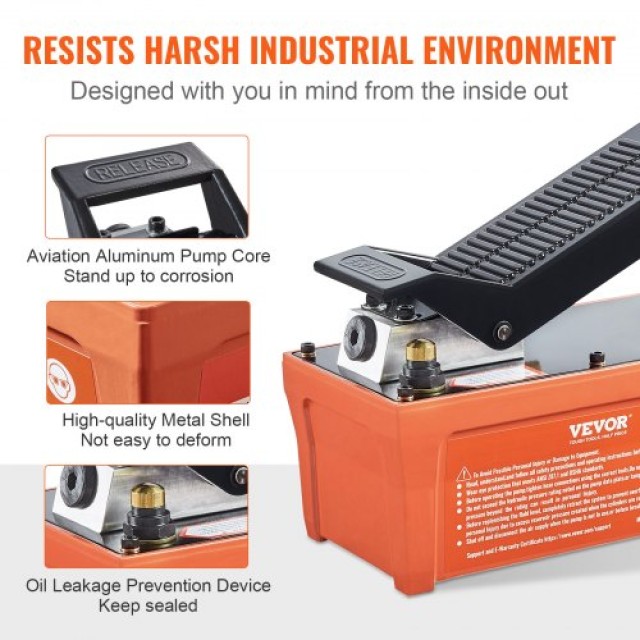 Αεροϋδραυλική Αντλία VEVOR 10,000 PSI, 1/2 Γαλ, Πορτοκαλί  CSMJTELE... Αεροϋδραυλική Αντλία VEVOR 10,000 PSI, 1/2 Γαλ, Πορτοκαλί  CSMJTELE...