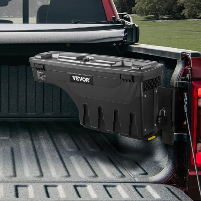 VEVOR Κουτί Αποθήκευσης Φορτηγού, Συμβατό με Dodge Ram 1500 2019-2021, Μαύρο  KCLJGDODGERAMO9XUV0