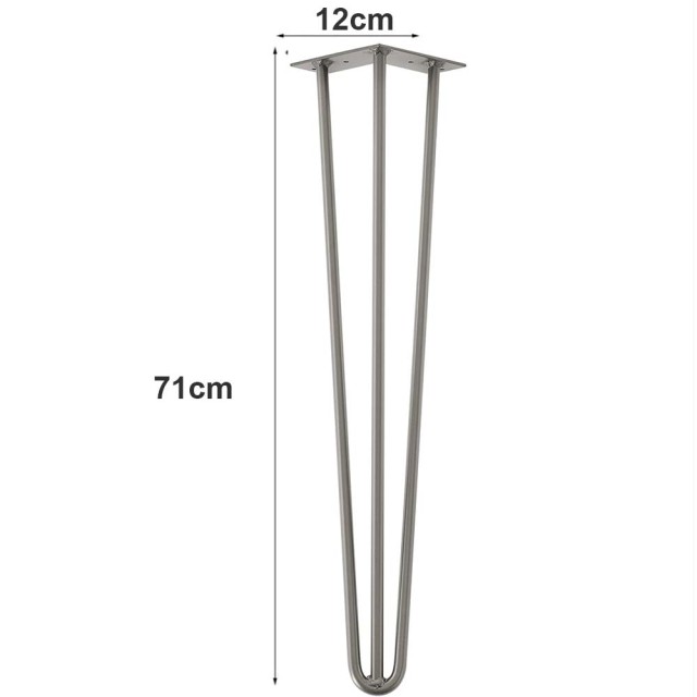 BAKAJI Σετ 4 Πόδια Τραπεζιού Γραφείου 71εκ Μεταλλικό Μοντέρνος Σχεδ...