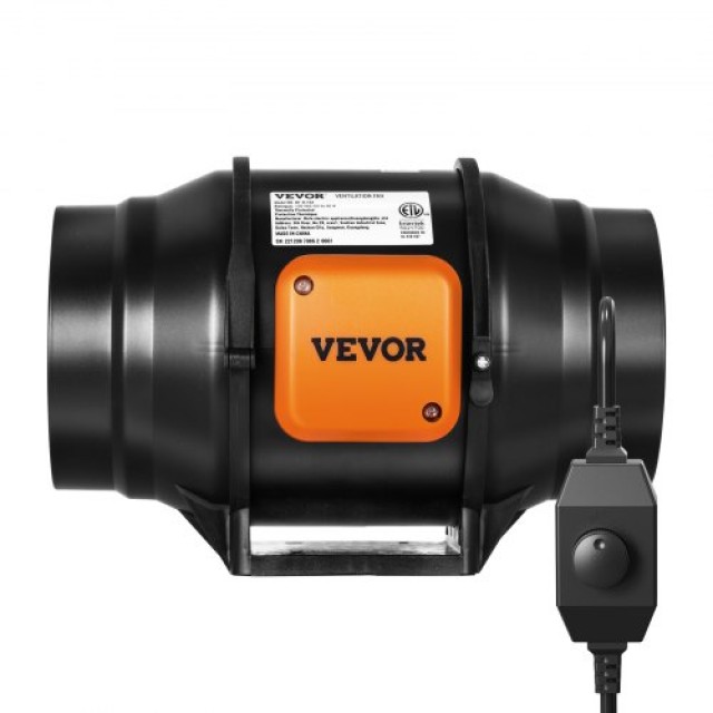 VEVOR  Κιτ Ανεμιστήρα Αγωγού 152.4mm με Έλεγχο Ταχύτητας AC XLGDFJYCHSAC6J5DVV2