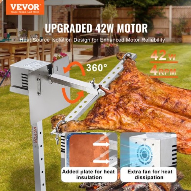 Ηλεκτρική Σούβλα VEVOR 46 για BBQ 90lb Ανοξείδωτη  DDXZKJ46INCHG2DVEV2