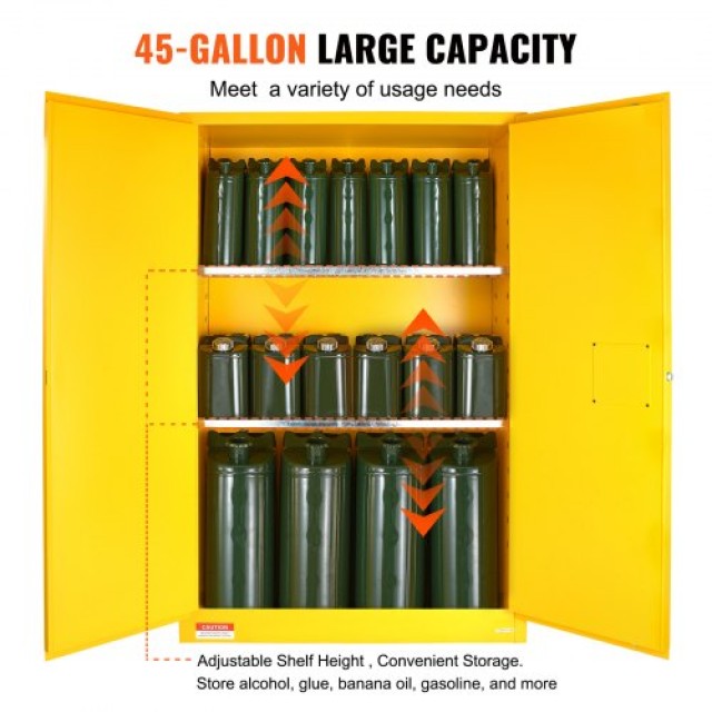 Ντουλάπα Ασφαλείας VEVOR 45 Gal για Εύφλεκτα Υγρά  YRFBJ1104616P99IEV0