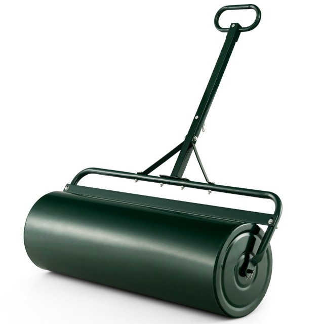 Costway Μεταλλικός Κύλινδρος Γκαζόν 113L Ø40CM με Λαβή για Νερό/Άμμ...