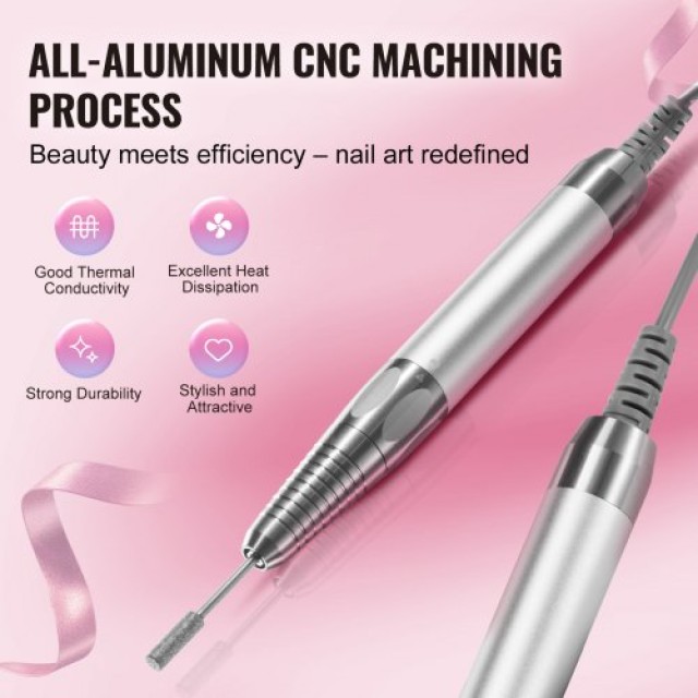 Ηλεκτρικός Ασύρματος Τροχός Νυχιών VEVOR 35000RPM με Βούρτσα Μοτέρ ...