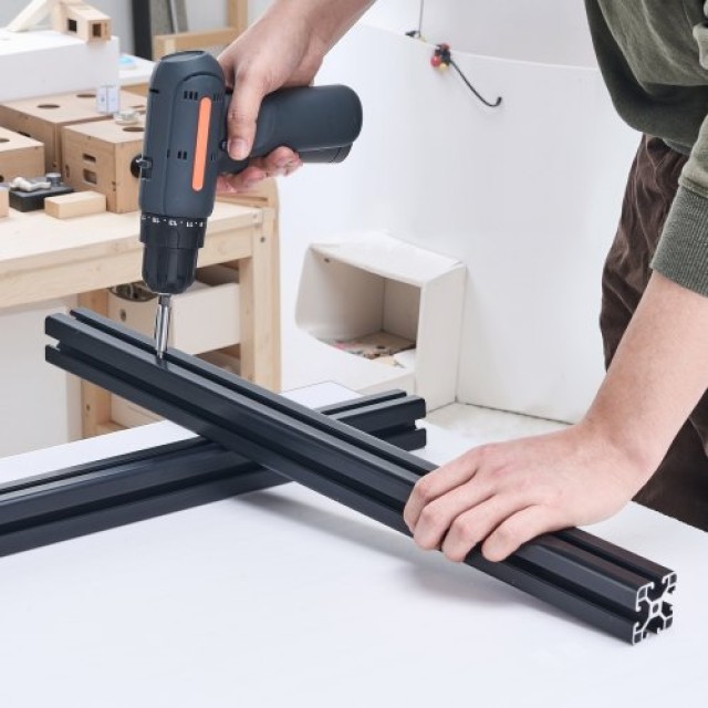 VEVOR Σετ 4 Τεμαχίων 23.6 (600mm) Ανοδιωμένη Ράγα Αλουμινίου T Slot 4040 4040OBLXCDG4JU9MR001V0