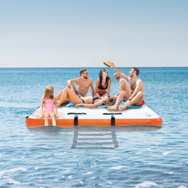 Φουσκωτή Πλατφόρμα VEVOR 15x6FT με Σκάλα & Τσάντα Μεταφοράς  CQFT12X6FTBJUOB8AV0