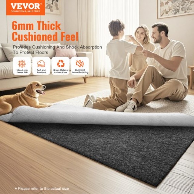 VEVOR  Αντιολισθητικό Υπόστρωμα Χαλιού 153x244cm 0.6cm  FHDTDBFHWFHQD2XKRV0