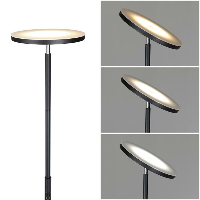 BAKAJI  Λάμπα Δαπέδου LED 30W 2500Lm Μοντέρνα Φωτισμός Με Ρυθμιζόμενη Ένταση + Τηλεχειριστήριο 02835768