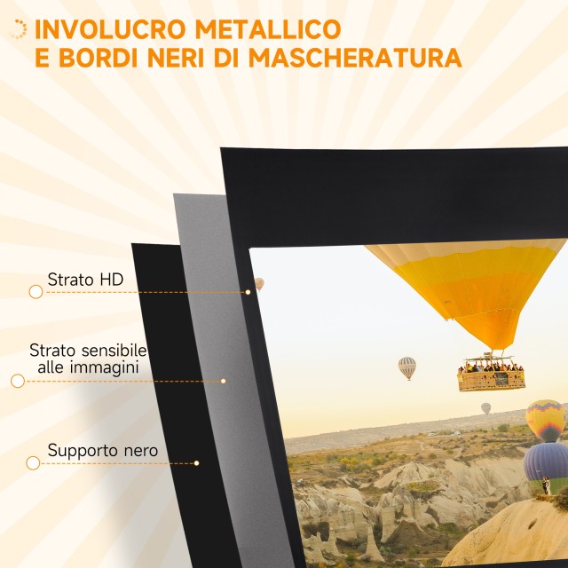 HOMCOM Οθόνη Προβολής Αναδιπλούμενη 100 Διαστάσεις 16:9 με Ρυθμιζόμ... HOMCOM Οθόνη Προβολής Αναδιπλούμενη 100 Διαστάσεις 16:9 με Ρυθμιζόμ...