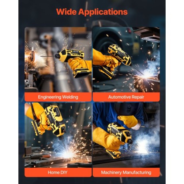 VEVOR Φορητή Συσκευή Συγκόλλησης MMA-120 με Ρυθμιζόμενο Ρεύμα 20-12... VEVOR Φορητή Συσκευή Συγκόλλησης MMA-120 με Ρυθμιζόμενο Ρεύμα 20-12...