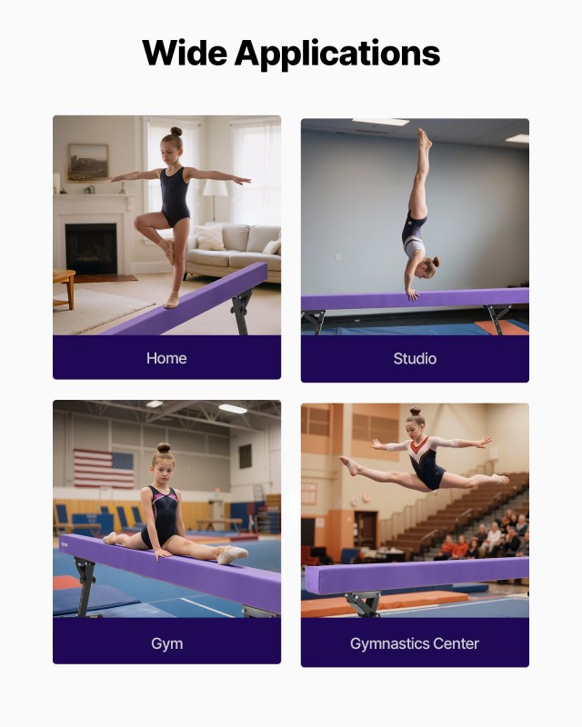 VEVOR Ρυθμιζόμενη Δοκός Ισορροπίας 8ft, Δύο Λειτουργίες & Πέντε Ύψη...