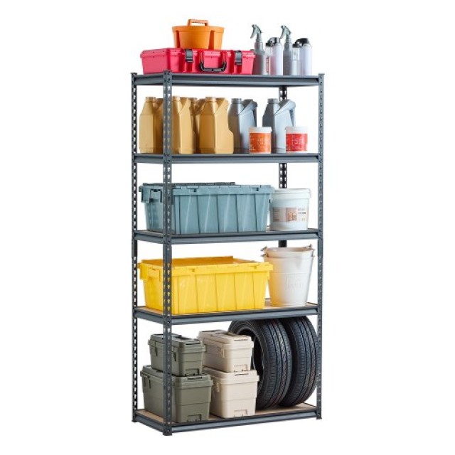 VEVOR Ράφια Αποθήκευσης 5 Επιπέδων 16 Β x 36 Π x 71.4 Υ για Γκαράζ MDBSXHJ163676V4VPV0