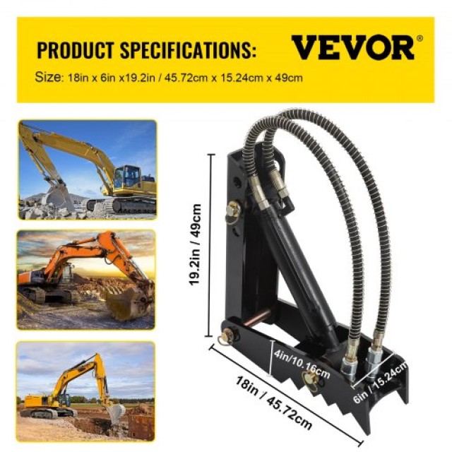 Υδραυλικός Αντίχειρας VEVOR 18 για Εκσκαφέα  FCMZ18INDYYYG12MMV0