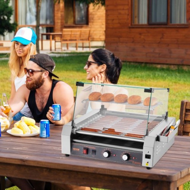 VEVOR Ηλεκτρική Συσκευή Ψησίματος Hot Dog 2200W SYGDSRGJ11GF8O3OPV2