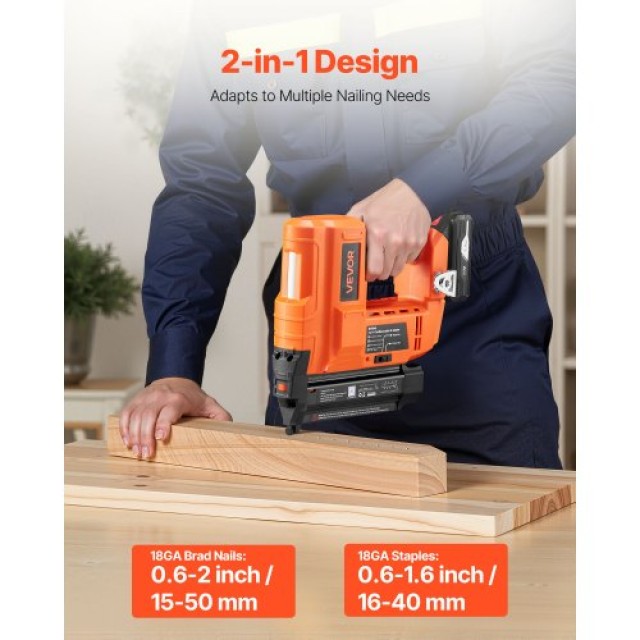 VEVOR Ασύρματο Καρφωτικό & Συρραπτικό 2-σε-1 18 Gauge 20V με Μπατα... VEVOR Ασύρματο Καρφωτικό & Συρραπτικό 2-σε-1 18 Gauge 20V με Μπατα...