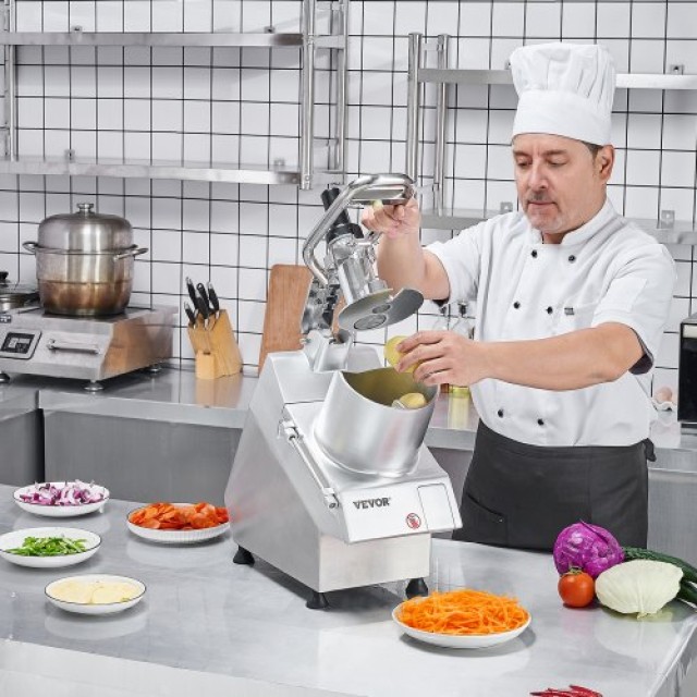 VEVOR  Πολυκόπτης Τροφίμων & Λαχανικών με 6 Λεπίδες Ανοξείδωτου Χάλ...
