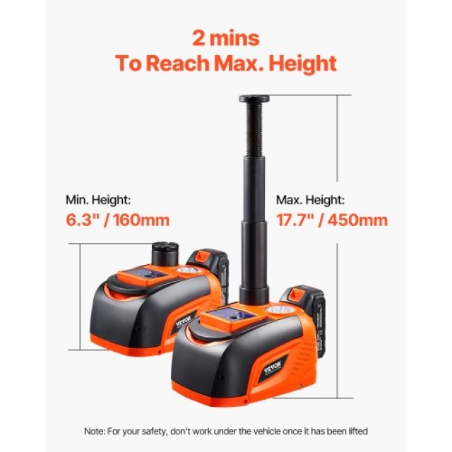 VEVOR Ηλεκτρικός Γρύλος Αυτοκινήτου 5 Τόνων / 11000 λίβρες Φορητό Σ...