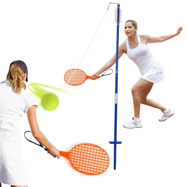 Costway  Φορητό Σετ Tetherball 3 Επιπέδων Ρυθμιζόμενο με Μπάλα Twistball. SP37492