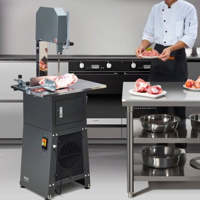 VEVOR 850W Επαγγελματικό Ηλεκτρικό Πριόνι Κρέατος & Οστών από Ανοξείδωτο Ατσάλι  JJSJGJ850WTQSHLOKV2