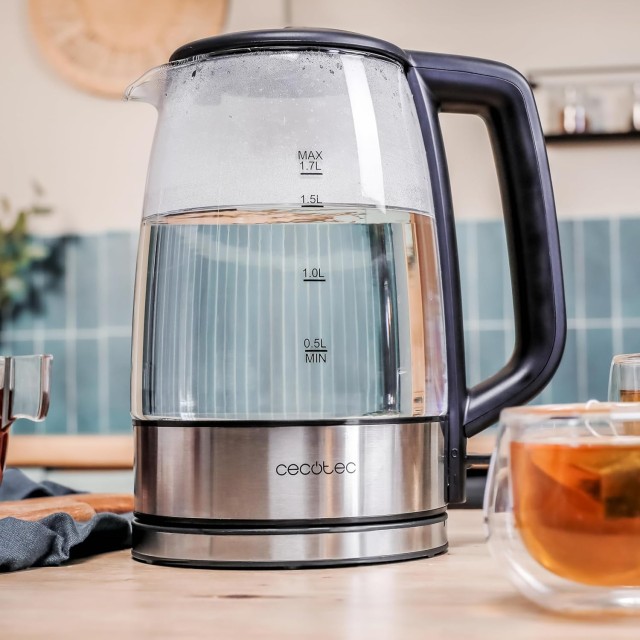 Βραστήρας Νερού 1,7L με Γυάλινο Σώμα 2200W Inox CEC-00170 Cecotec