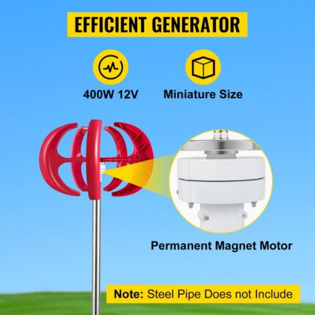 Ανεμογεννήτρια Δρόμου 400W 12V με 5 Πτερύγια και Ελεγκτή  NE-400RDLXFJ12V01V0